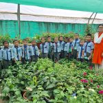 Student in Flower nursery